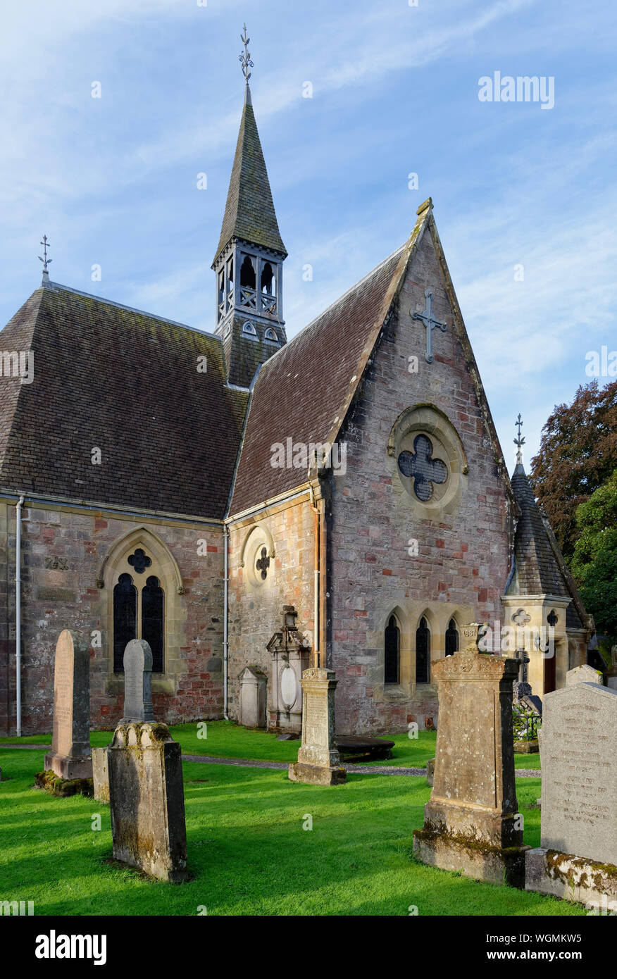 Luss Parish Church, Loch Lomond, Argyll, Scotland, UK  Build 1875 Stock Photo