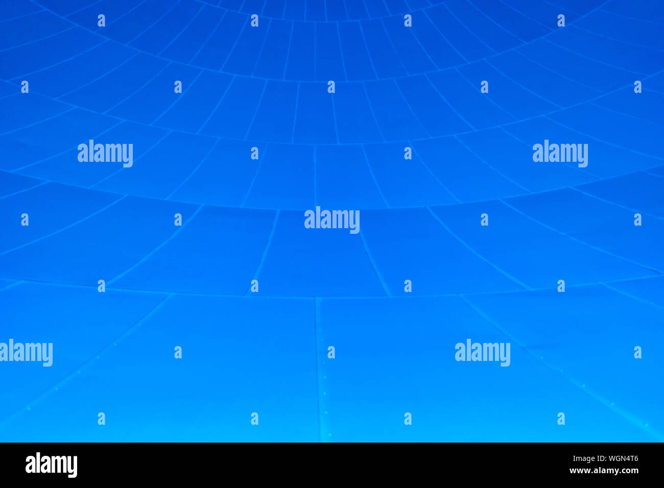 Blue background with spherical circular patterns. Stock Photo