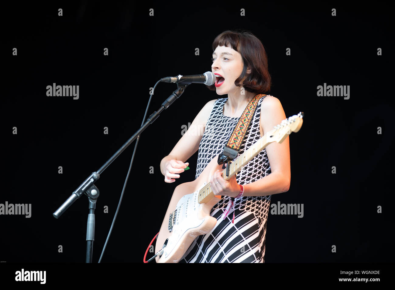Stella Donnelly playing at the end of the road festival 2019 Stock Photo