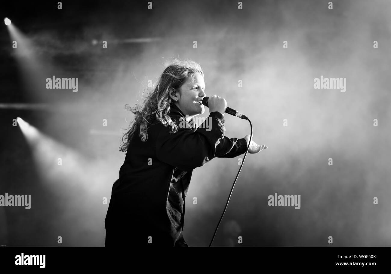 kate tempest playing at the end of the road festival 2019 Stock Photo