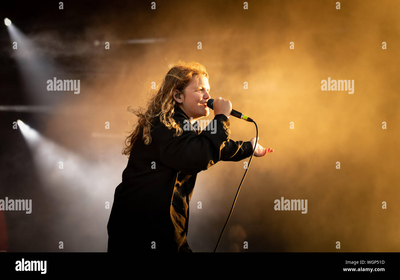 kate tempest playing at the end of the road festival 2019 Stock Photo