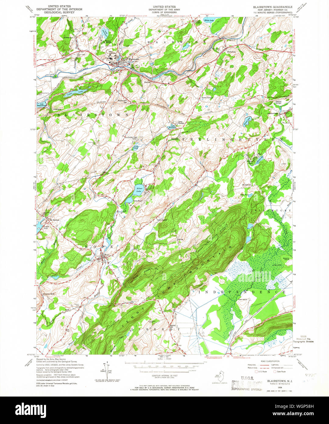 Blairstown map hires stock photography and images Alamy