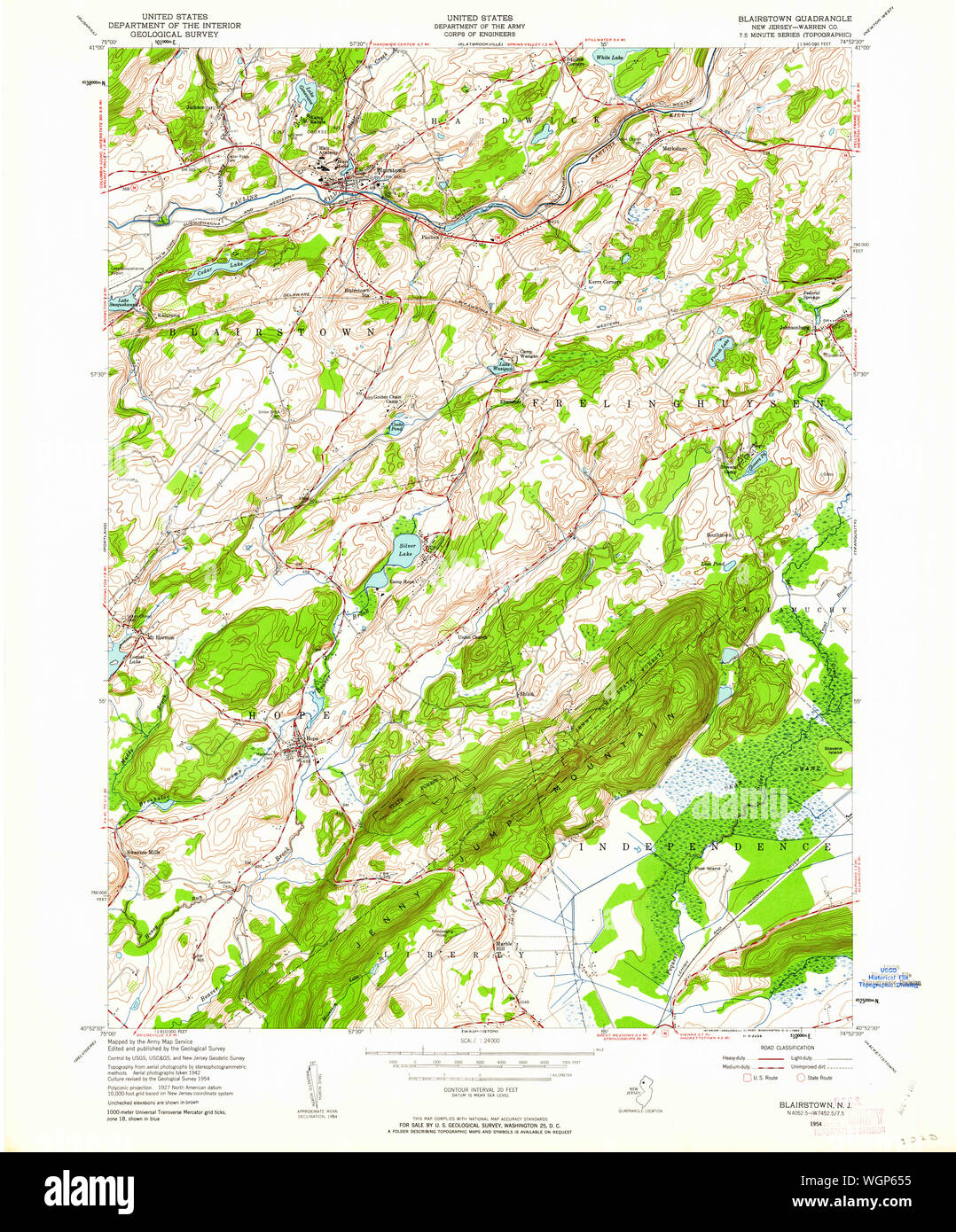 Map of blairstown hires stock photography and images Alamy