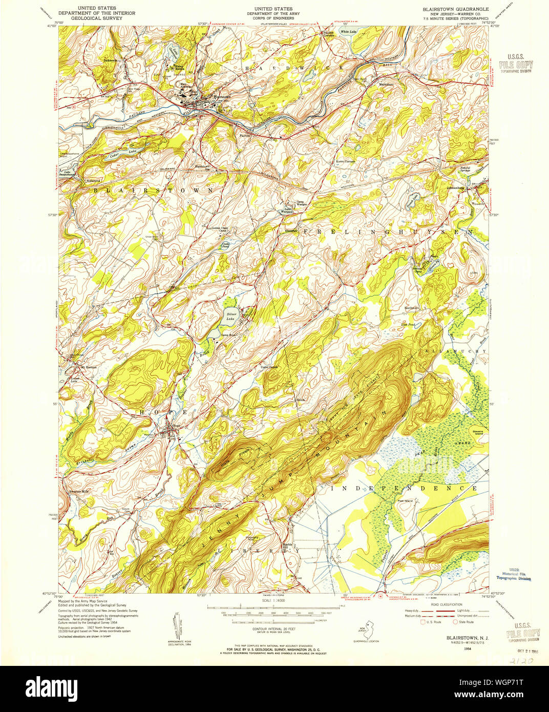 Blairstown map hires stock photography and images Alamy