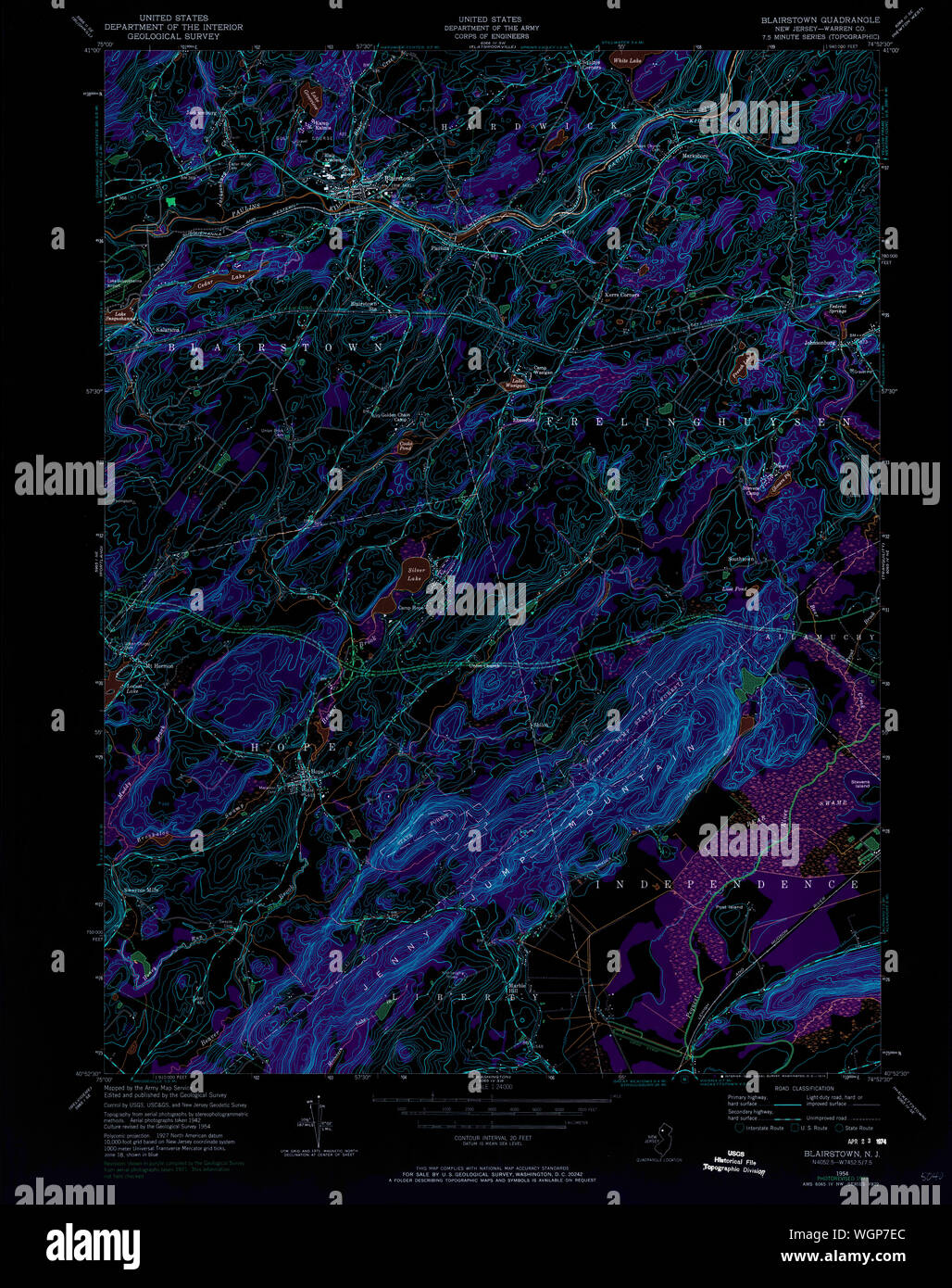 Blairstown new jersey map hires stock photography and images Alamy