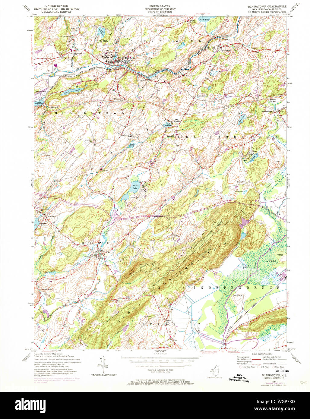 Blairstown new jersey map hires stock photography and images Alamy