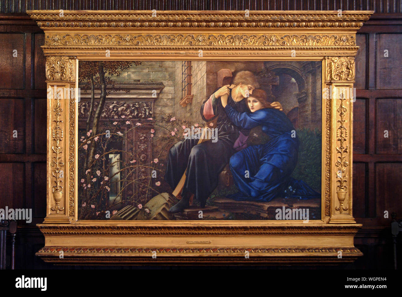 'Love in the Ruins', a Pre-Raphaelite painting by Edward Burne-Jones Stock Photo