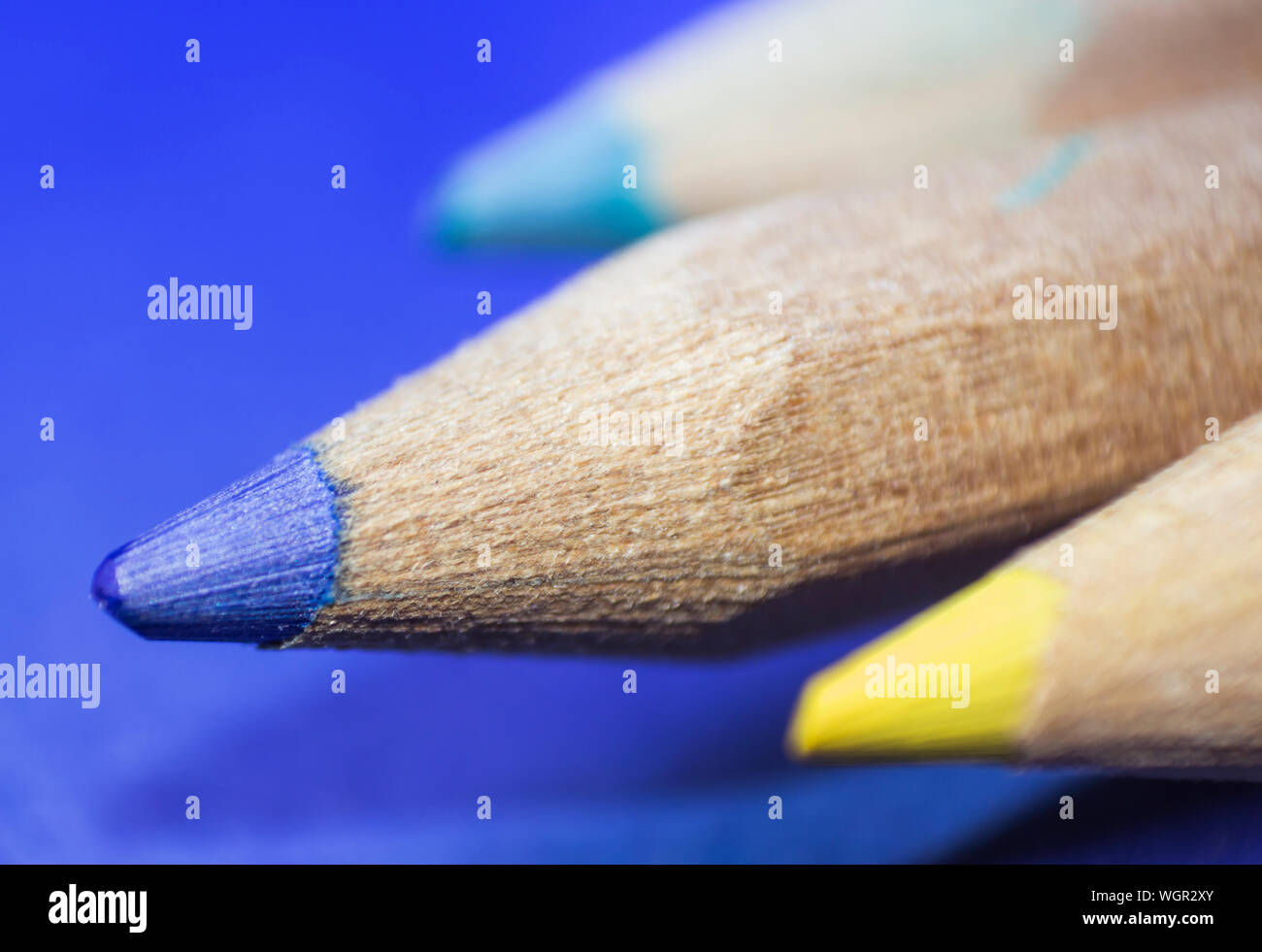 Close-up Of Color Pencil Stock Photo