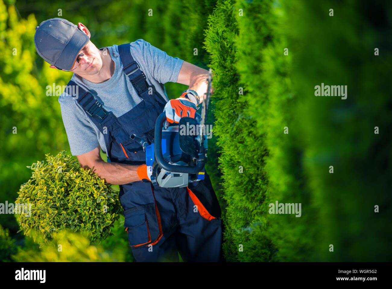 Manual Worker Outdoors Stock Photo