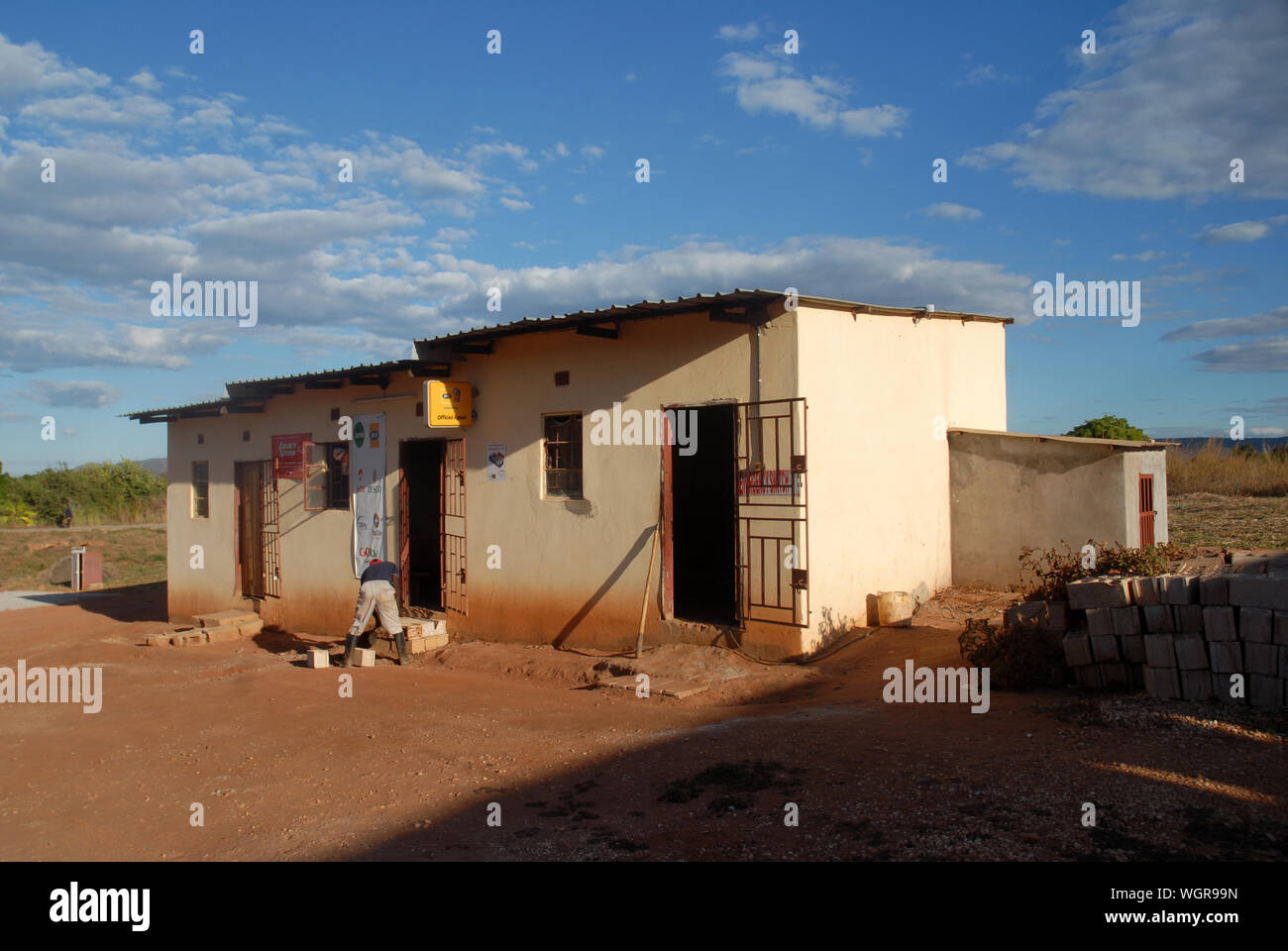 Petrol Station Worker Attendant, Zambia, Africa Stock Photo Alamy