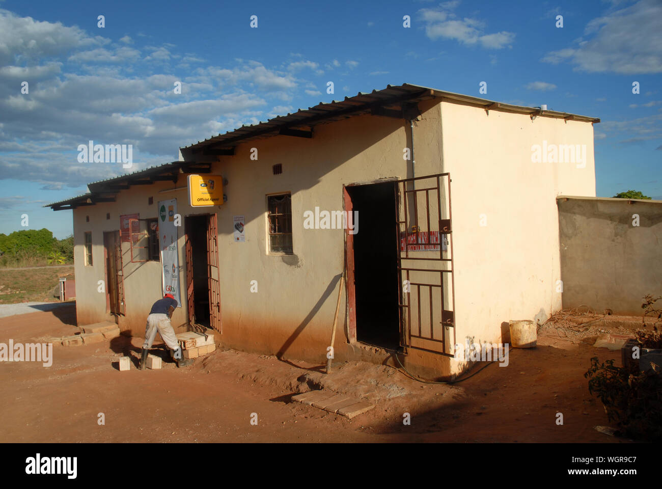 Petrol Station Worker Attendant, Zambia, Africa Stock Photo Alamy