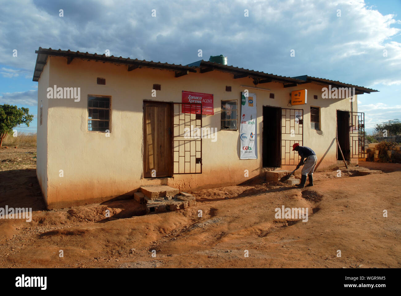 Petrol Station Worker Attendant, Zambia, Africa Stock Photo Alamy