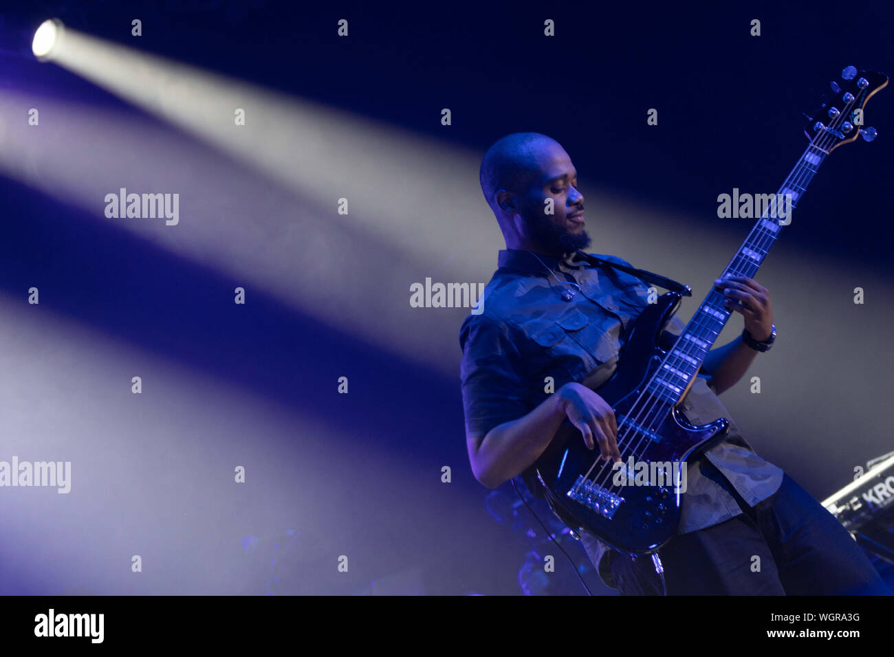 August 30, 2019: Mark Kelley of The Roots performs. (Credit Image: © Rishi DekaZUMA Wire) Stock Photo