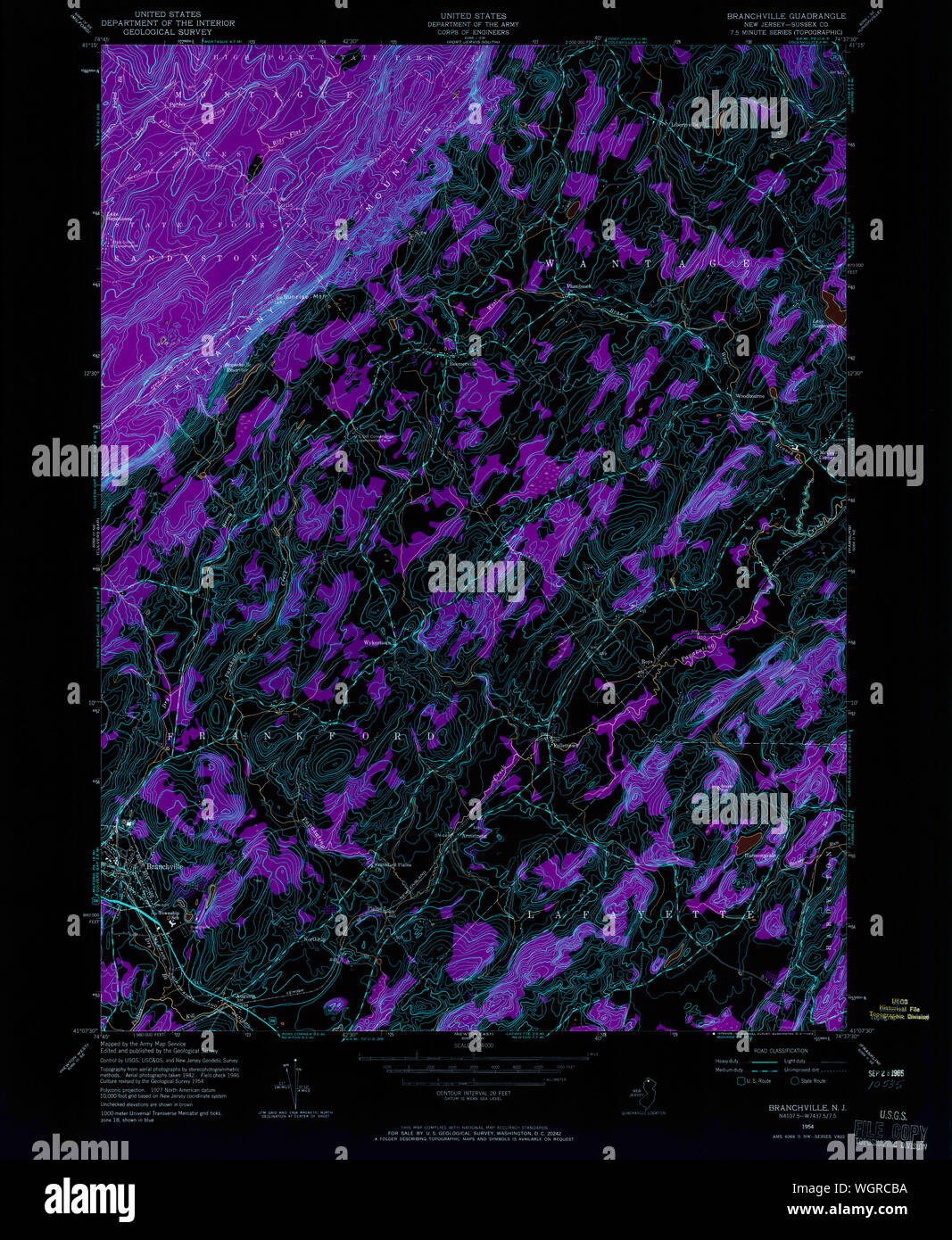 Map of branchville hires stock photography and images Alamy