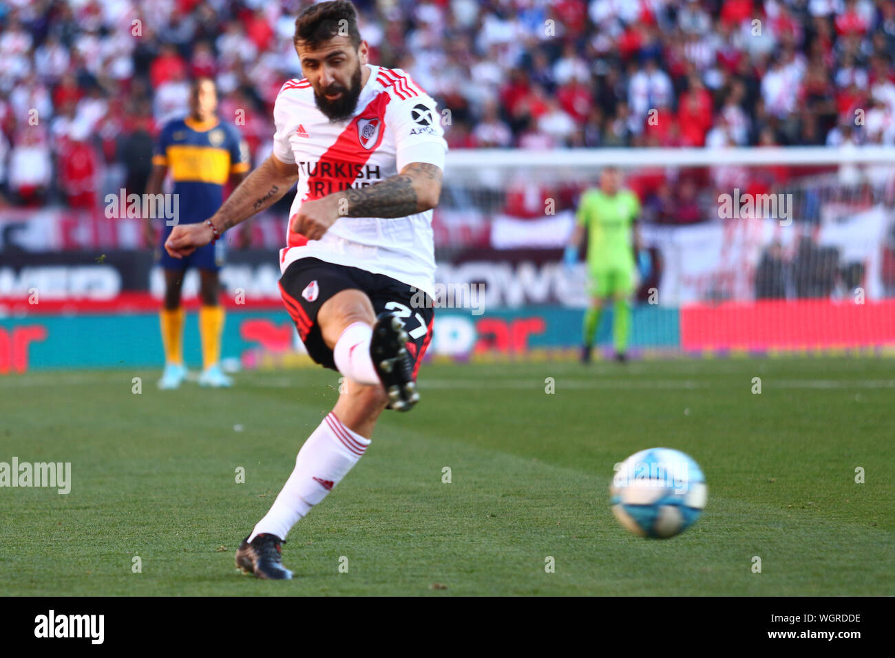 BUENOS AIRES, 01.09.2019 Lucas Pratto during the derby between River
