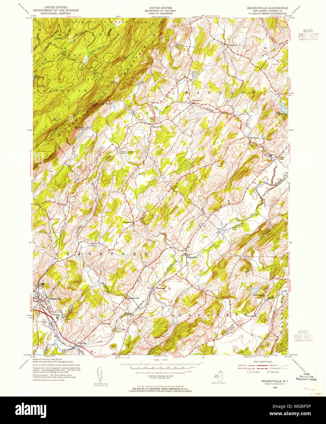 Map of branchville hires stock photography and images Alamy