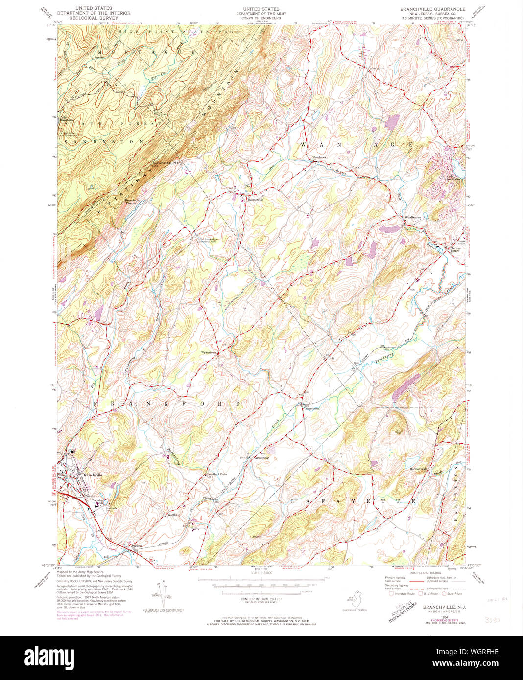 Map of branchville hires stock photography and images Alamy