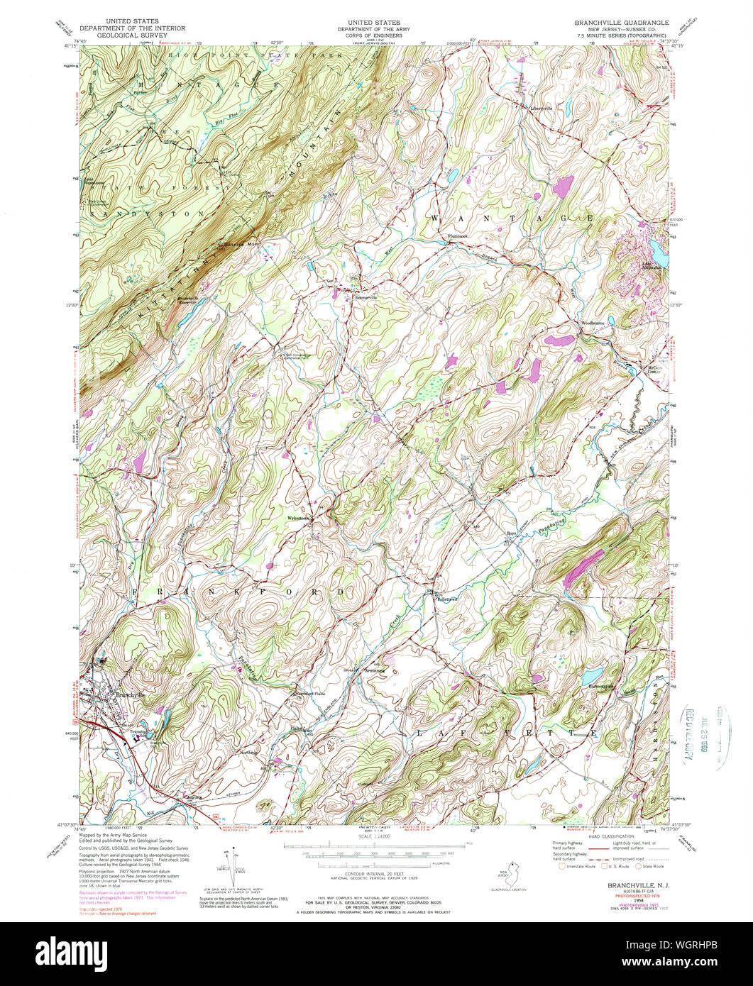 Map of branchville hires stock photography and images Alamy