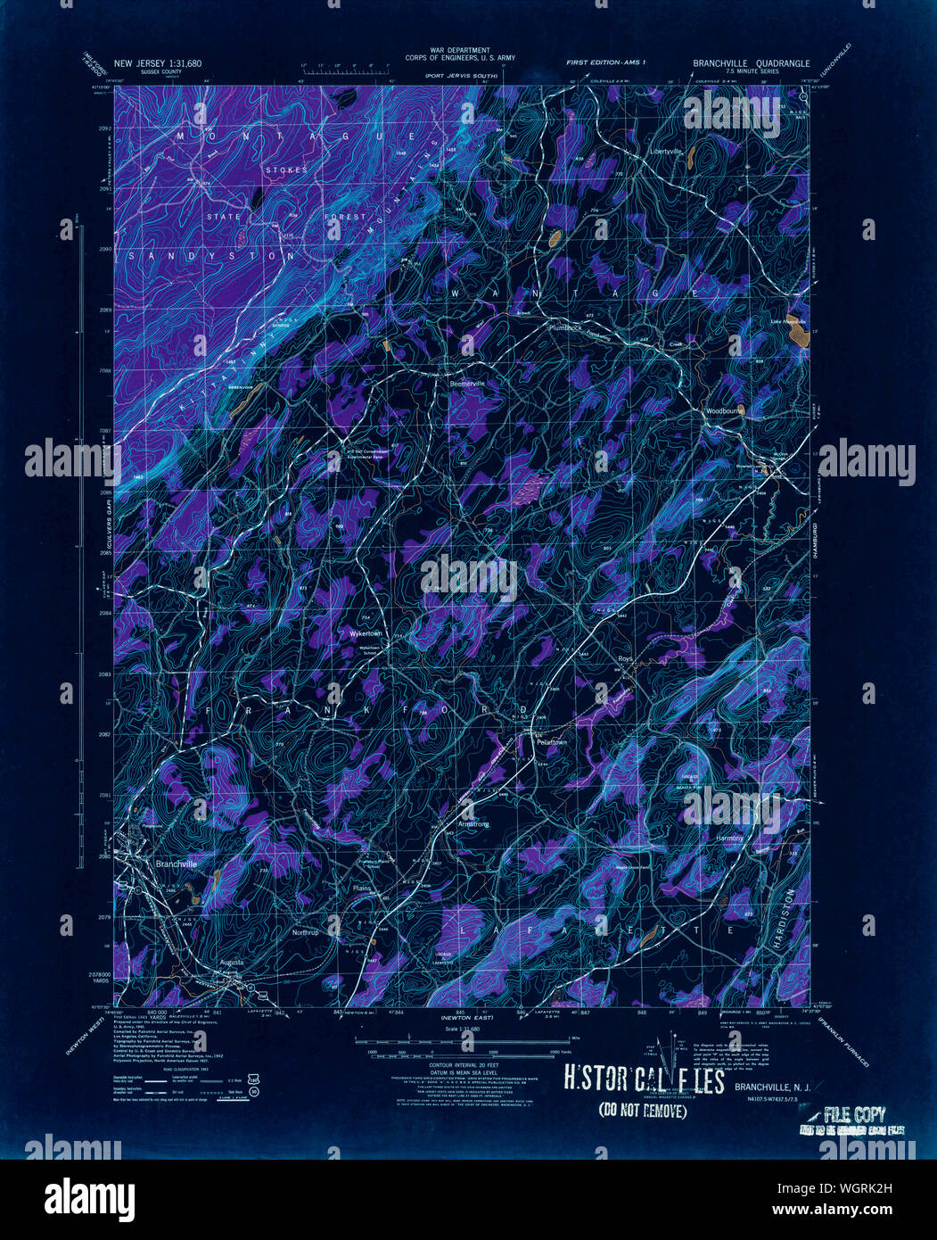 Map of branchville hires stock photography and images Alamy