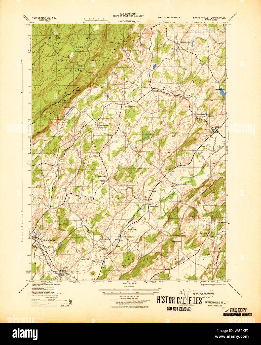 Map of branchville hires stock photography and images Alamy