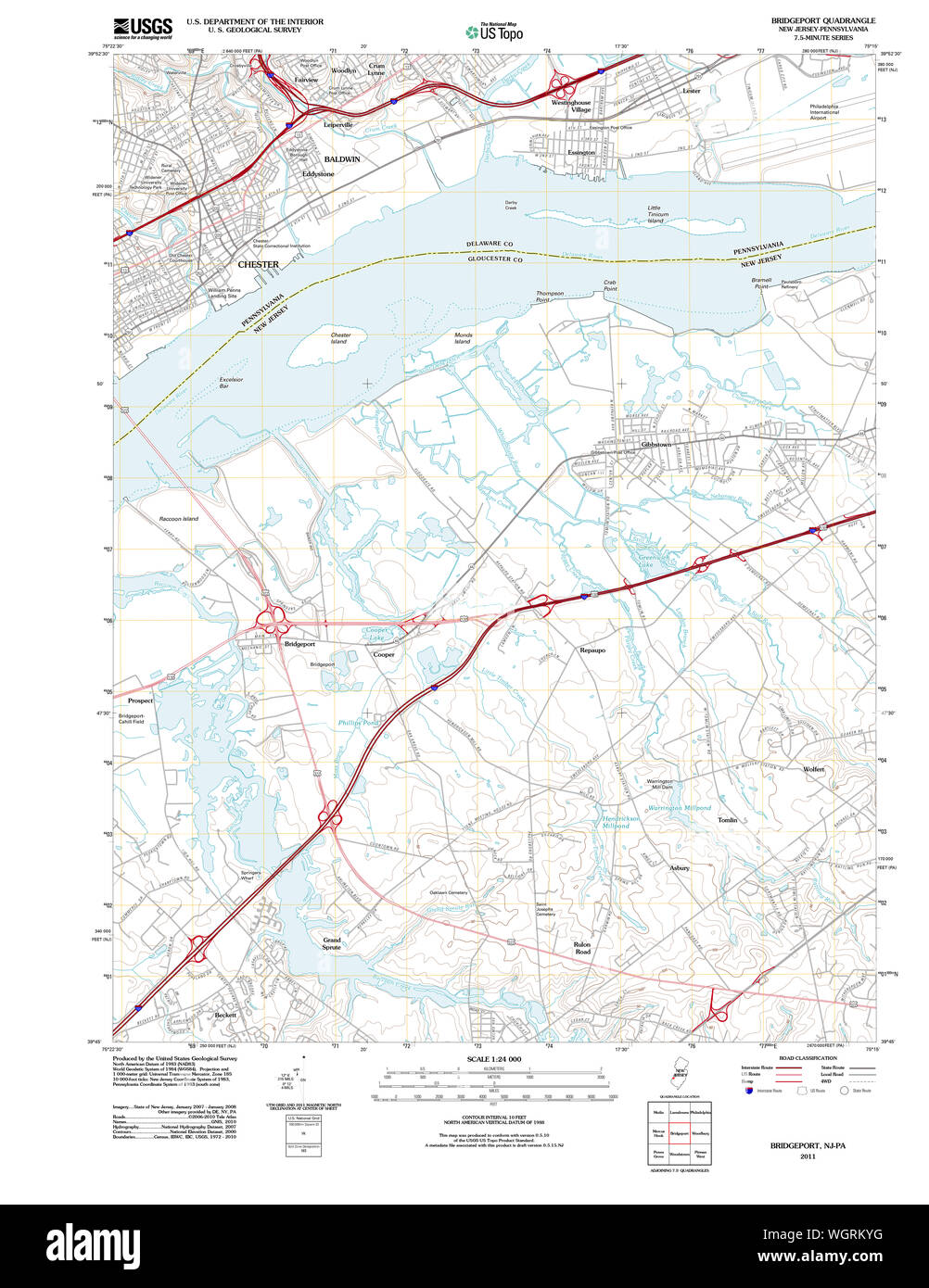 Bridgeport new jersey map Cut Out Stock Images & Pictures Alamy