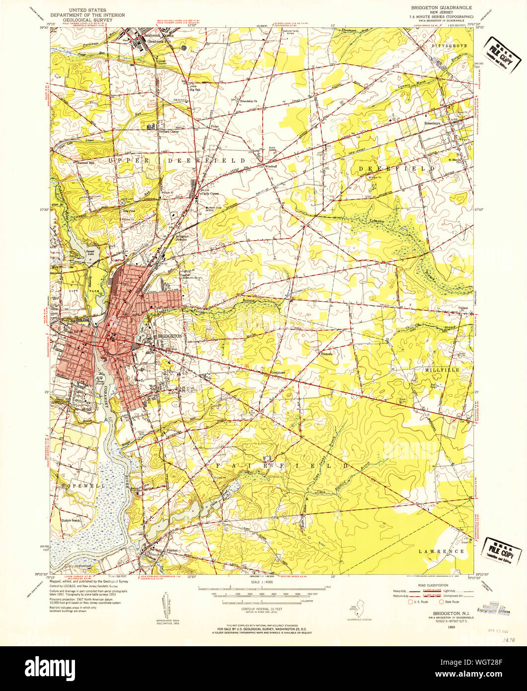 Map of bridgeton new jersey hi-res stock photography and images - Alamy