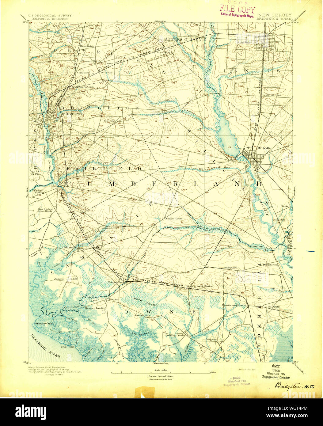 Bridgeton new jersey map hires stock photography and images Alamy