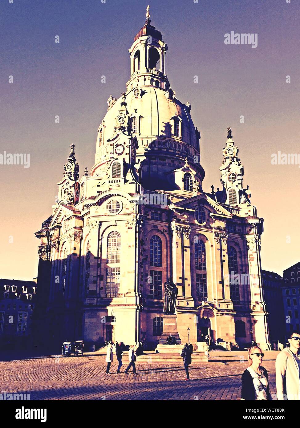Dresden Frauenkirche Church Stock Photo