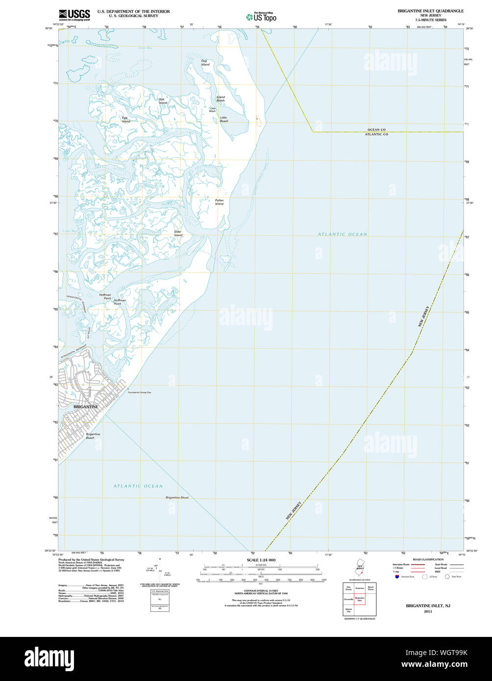 Map of brigantine hires stock photography and images Alamy