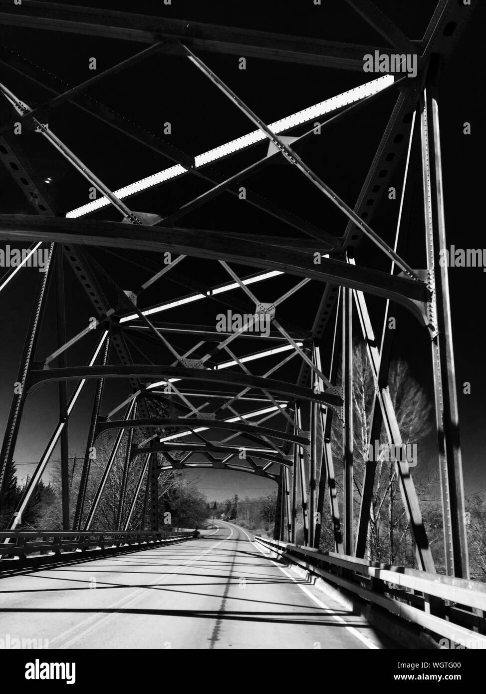 View Of Steel Bridge Stock Photo Alamy