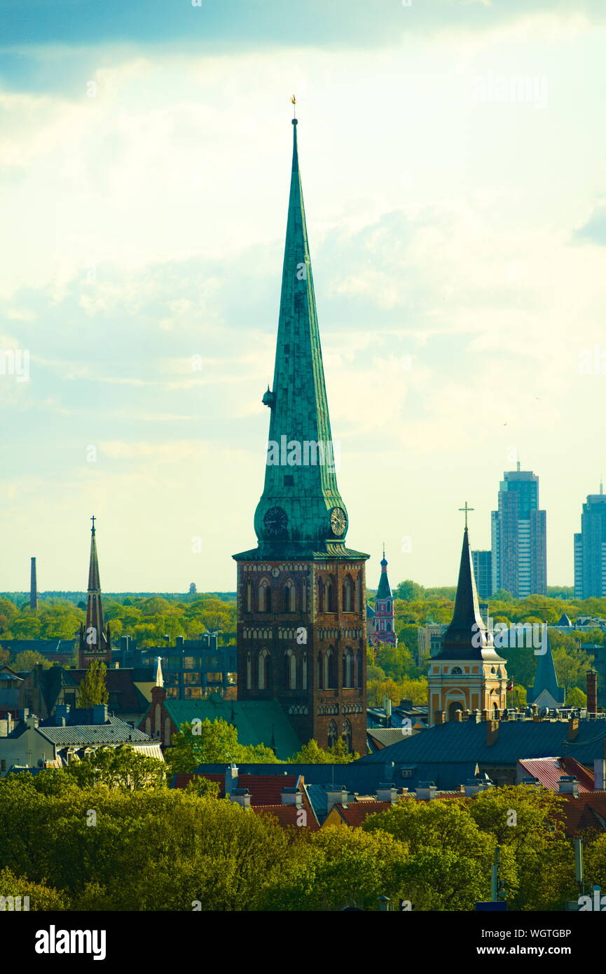 Saint Jacob's Roman Catholic Church in Riga, Latvia Stock Photo