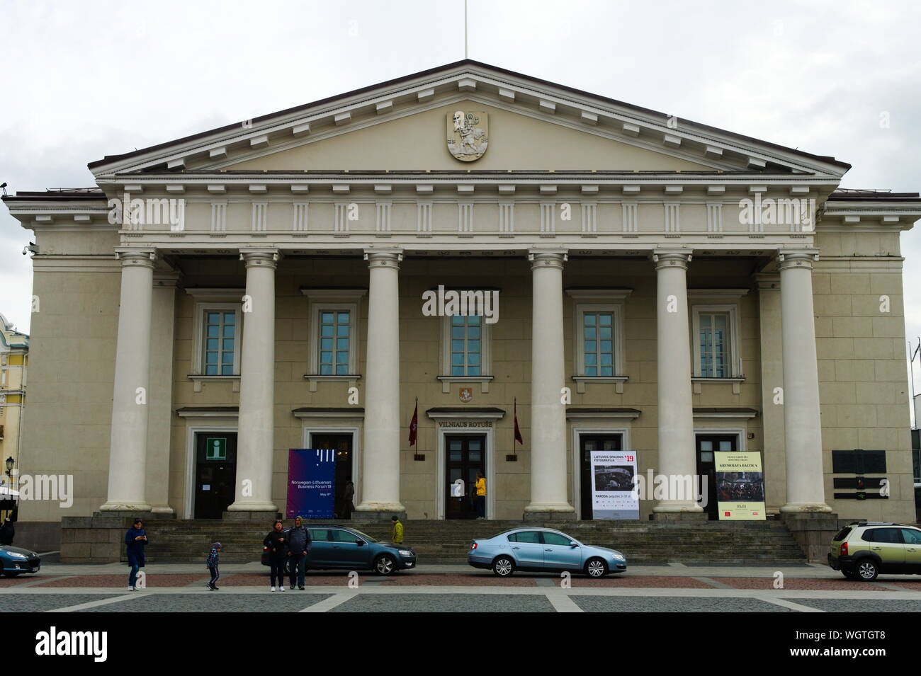 Town Hall in Vilnius, Lithuania Stock Photo