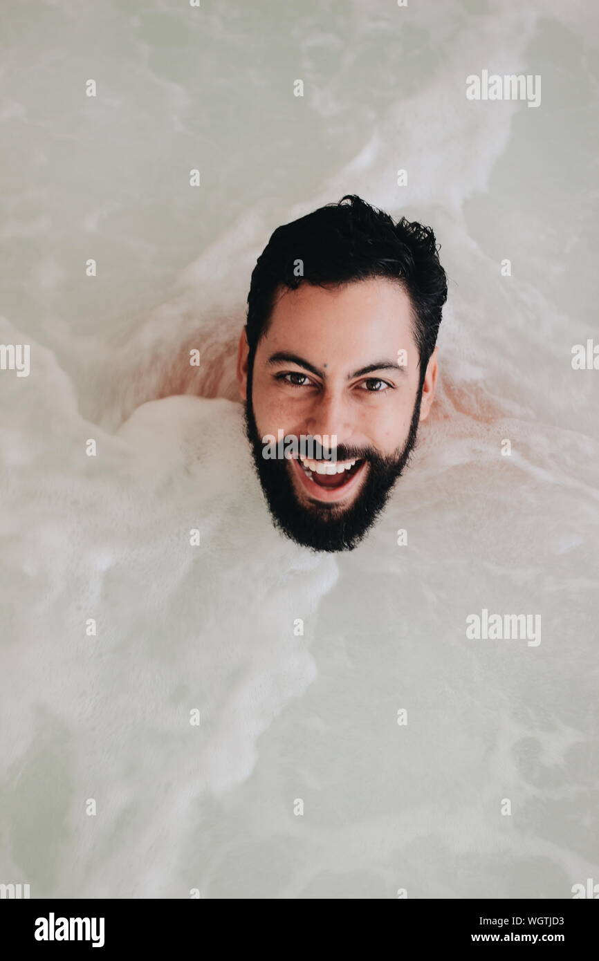 Soap and water young man hires stock photography and images Alamy