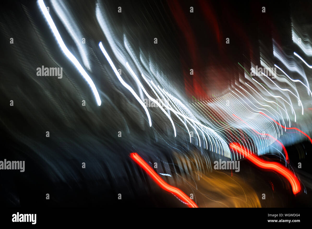 Colored abstract with special fantastic light effect on black background Stock Photo