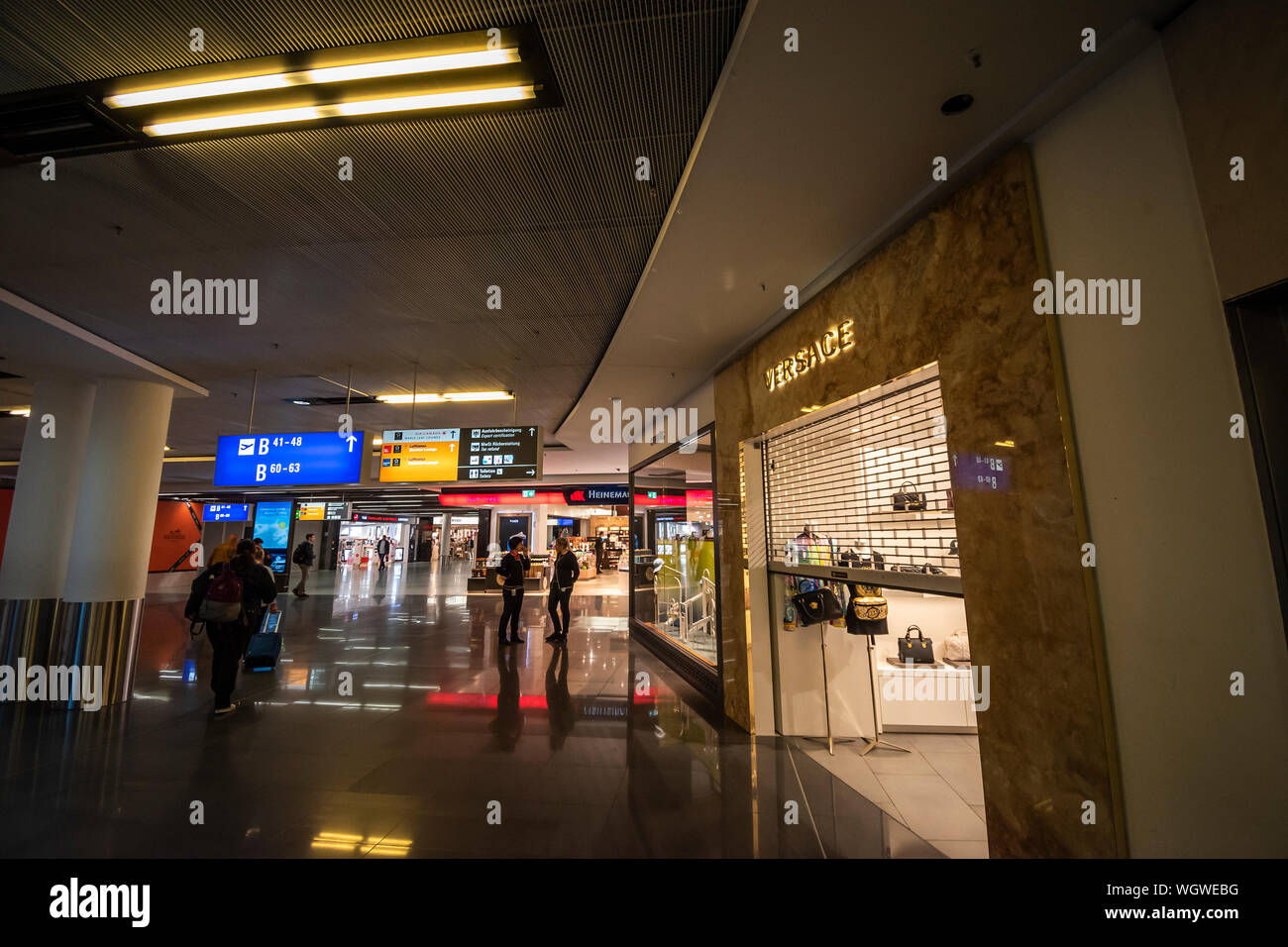 Frankfurt, Germany April 2019 View of the Terminal 1 at Frankfurt INTL Airport (FRA), Duty