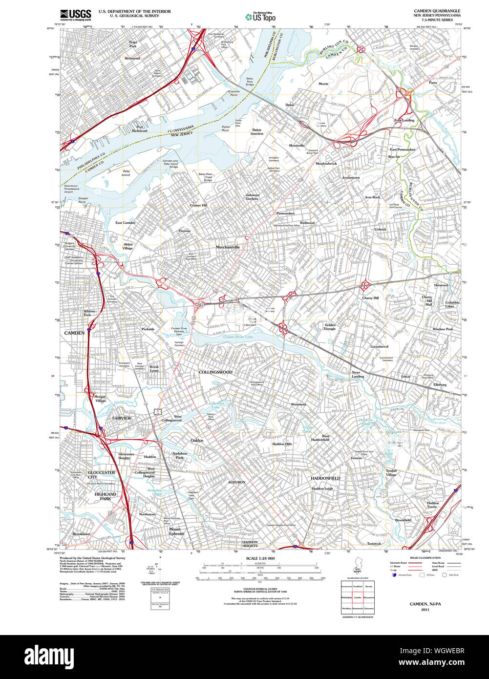 Camden new jersey map Cut Out Stock Images & Pictures Alamy