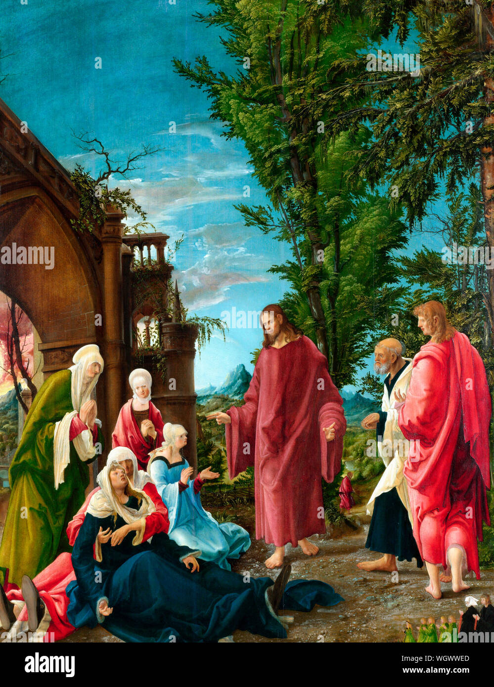 Christ taking Leave of his Mother - Albrecht Altdorfer, circa 1520 Stock Photo