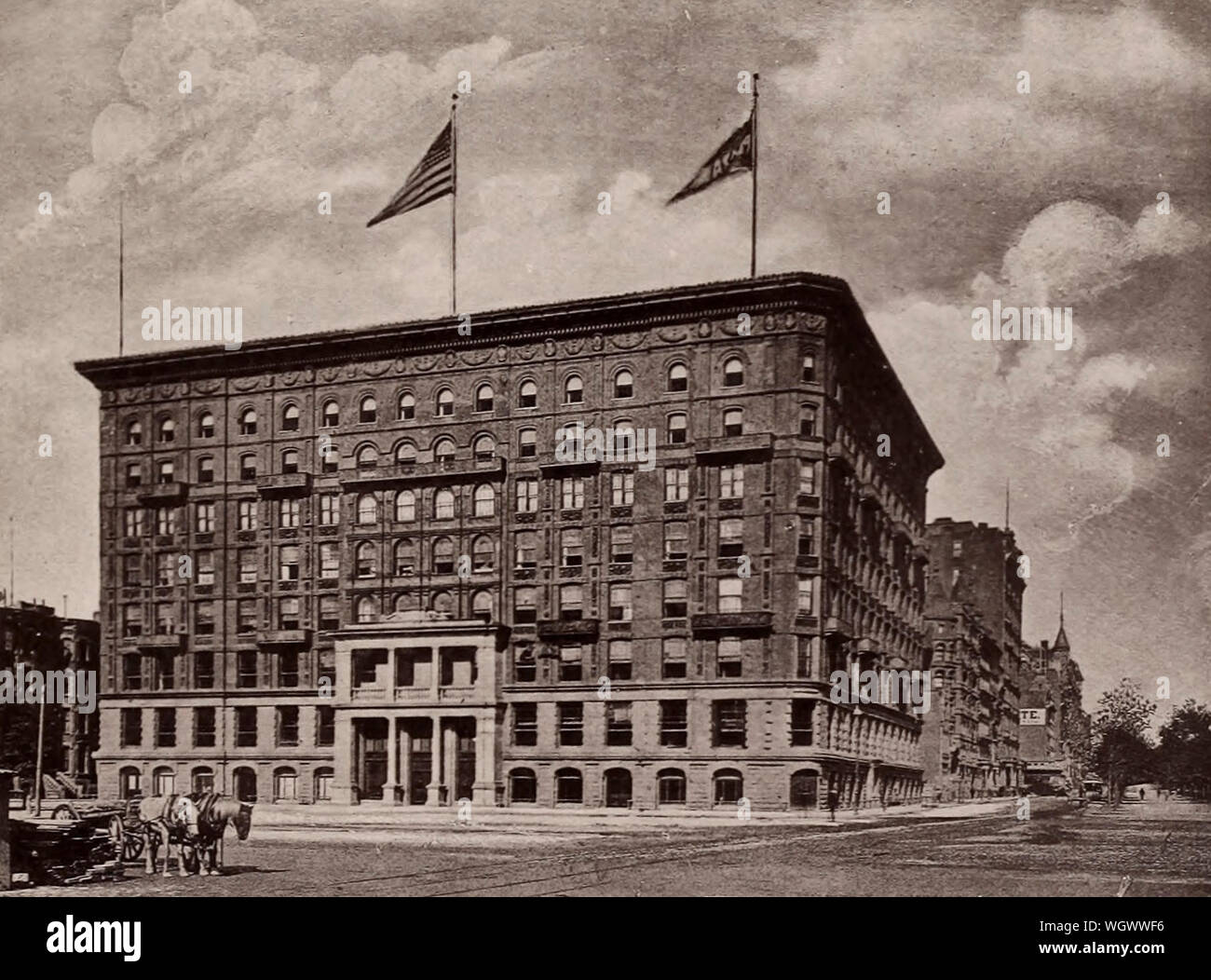 The Plaza Hotel, New York City, circa 1891 Stock Photo