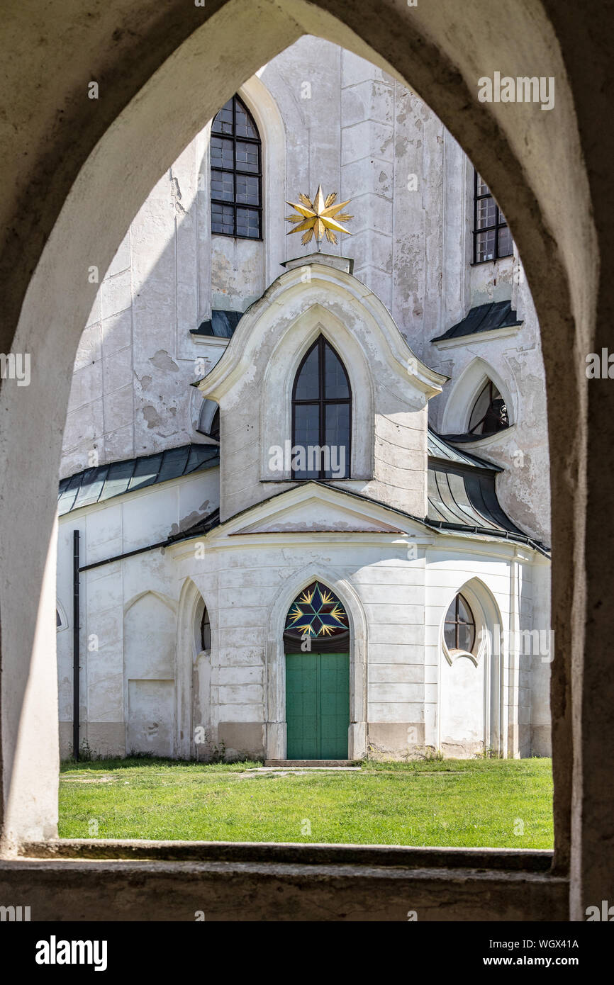 Zelena hora (UNESCO) - kostel sv. Jana Nepomuckeho, Zdar nad Sazavou, Vysocina, Česká republika / church of st. John of Nepomuk, Vysocina district, Cz Stock Photo