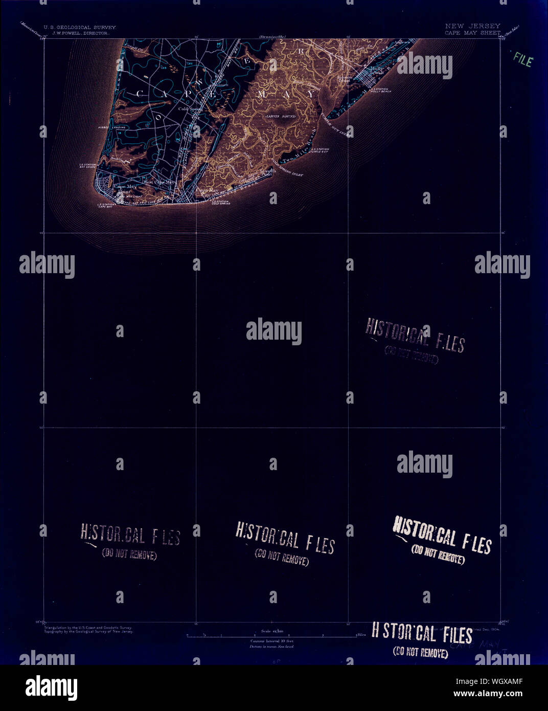 Cape May NJ historical map