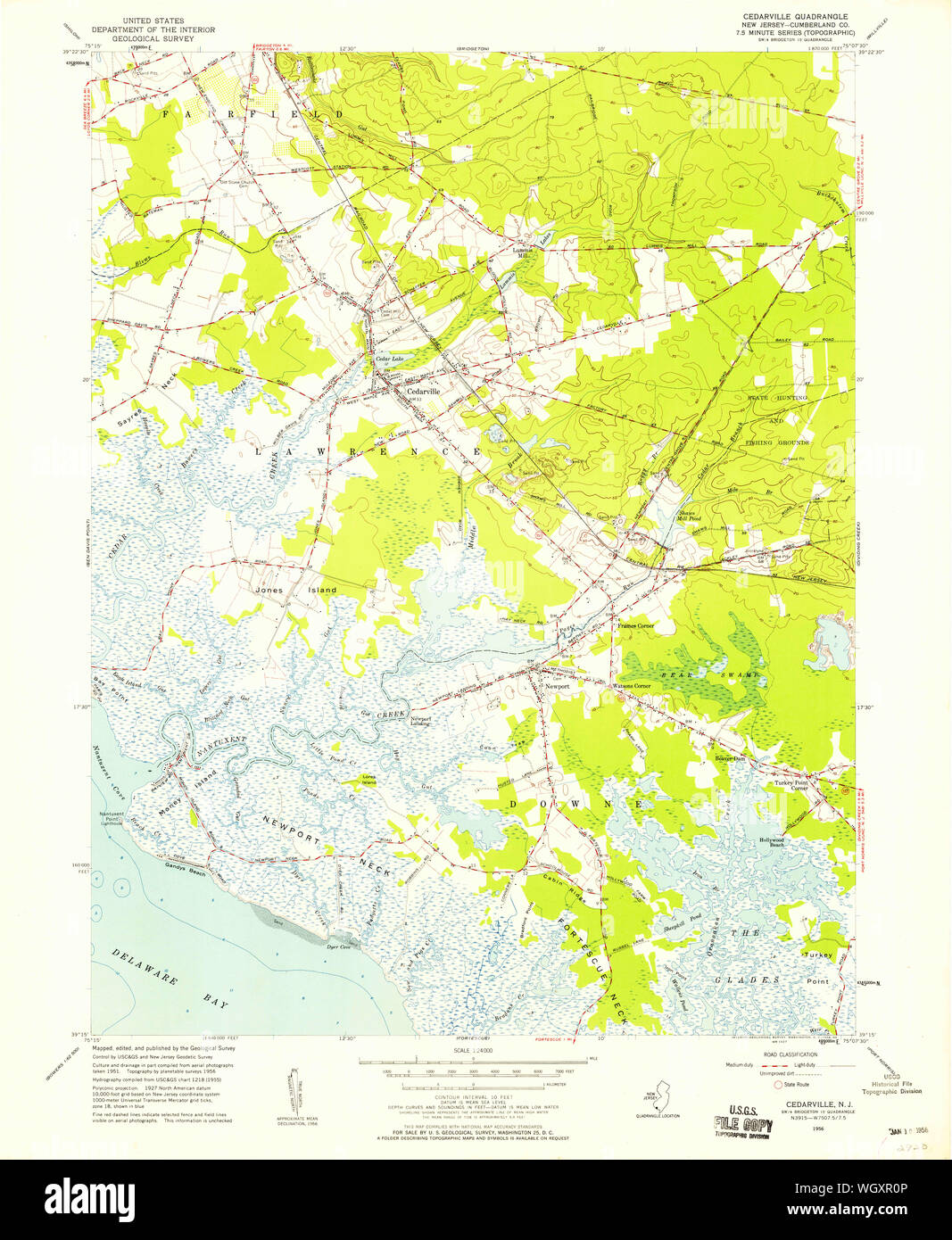 Map of cedarville new jersey hires stock photography and images Alamy