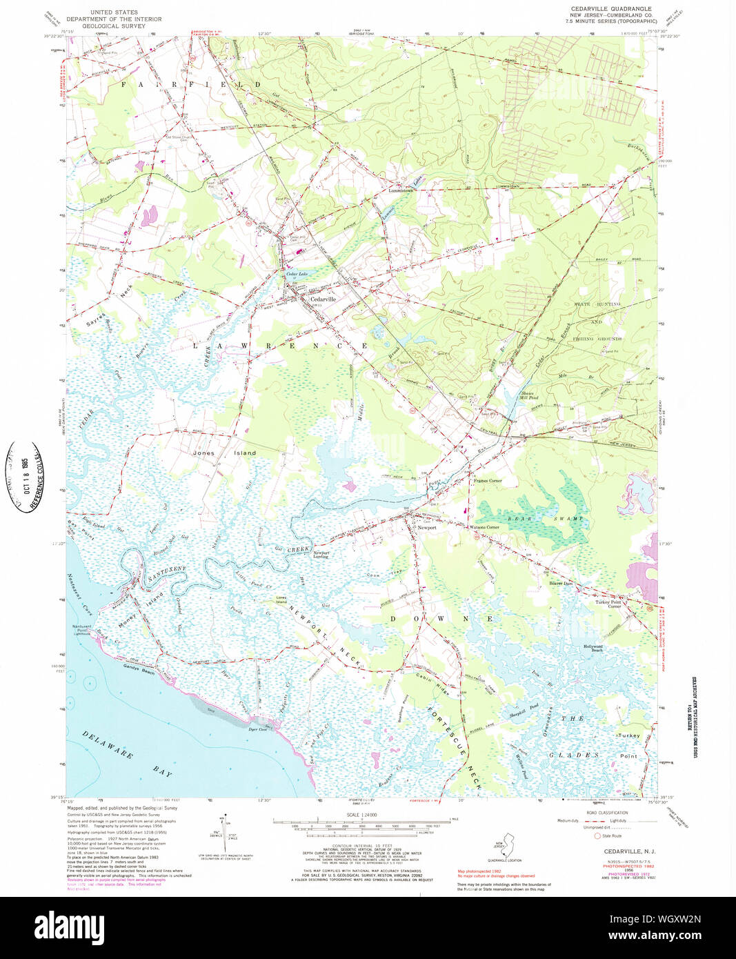Map of cedarville new jersey hires stock photography and images Alamy