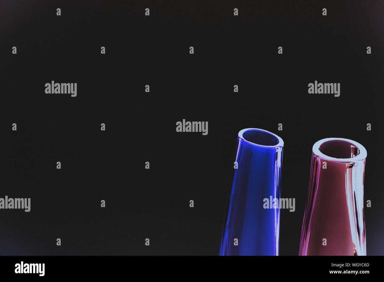 Glass Vase Black Background Stock Photos Glass Vase Black