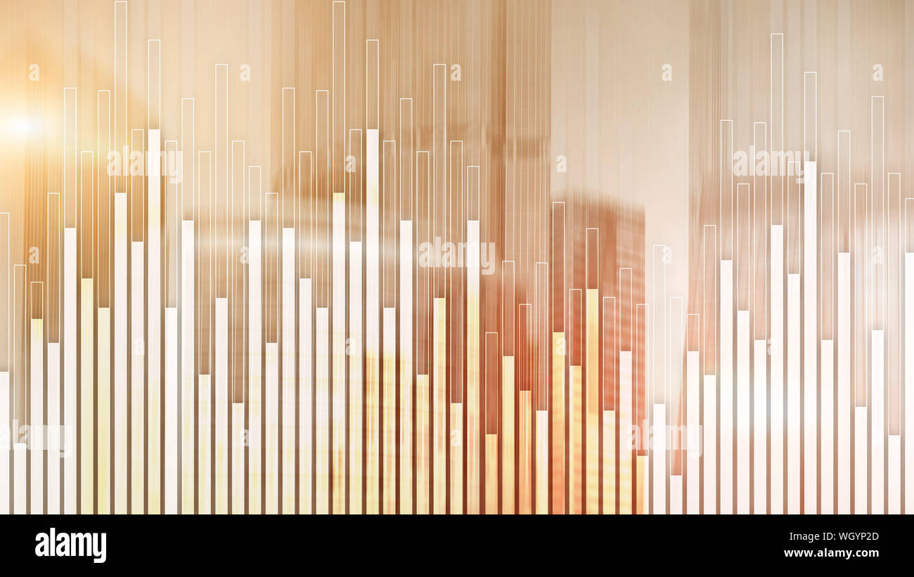 Mixed Media Stock Market Corporate background. Concept City Trading ...