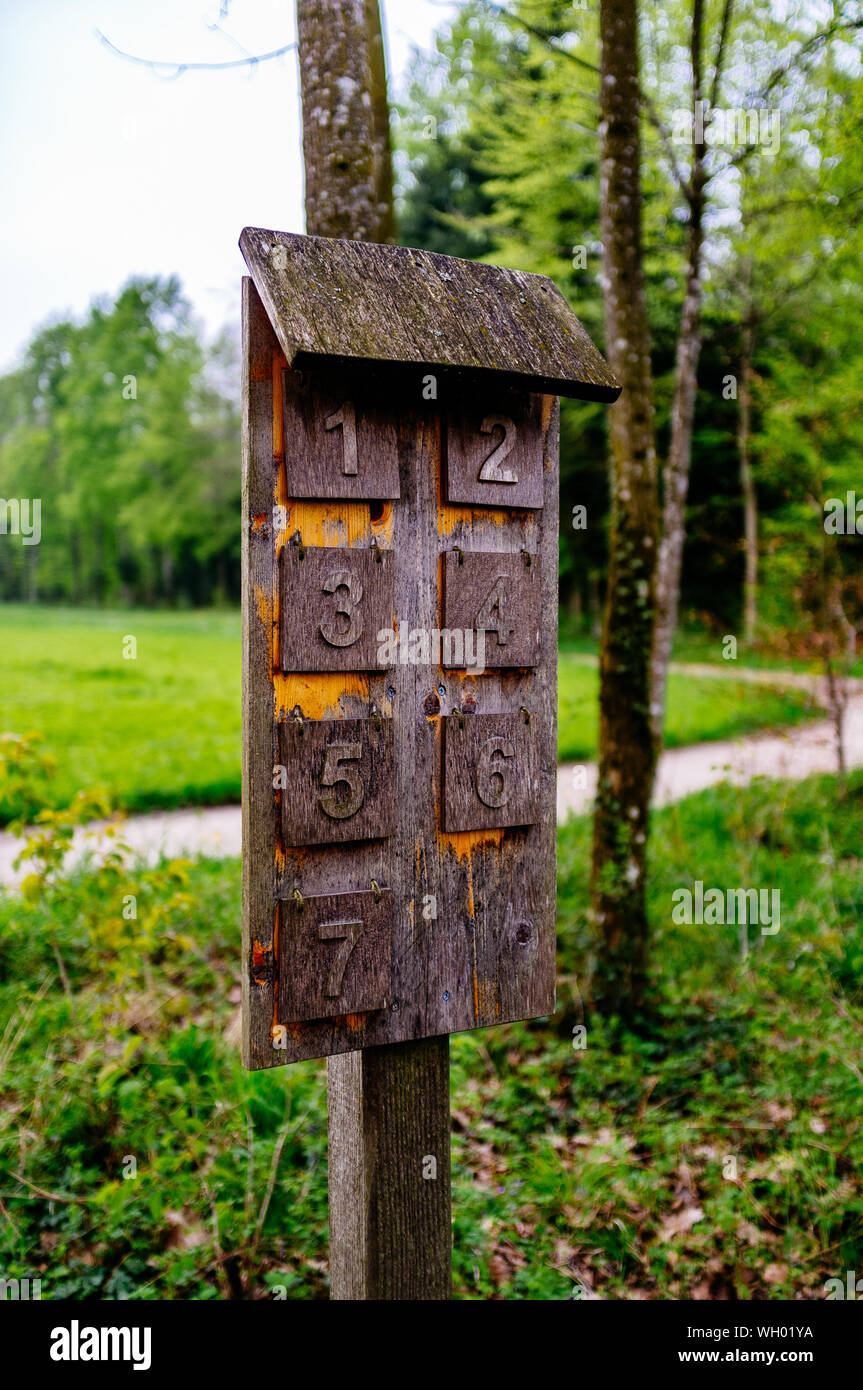 Wooden Numbers High Resolution Stock Photography and Images - Alamy