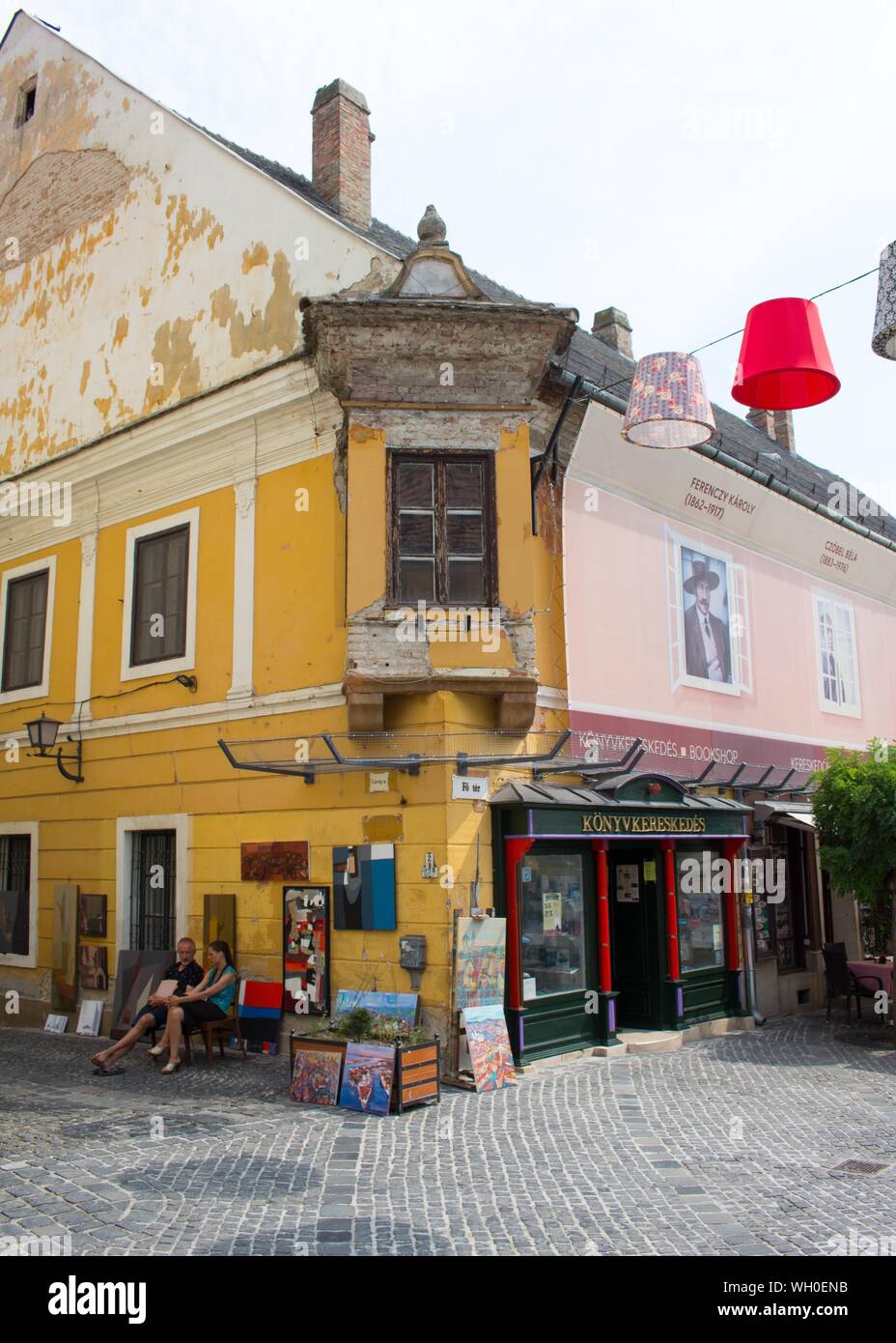 Szentendre, a Danube riverside town. Stock Photo