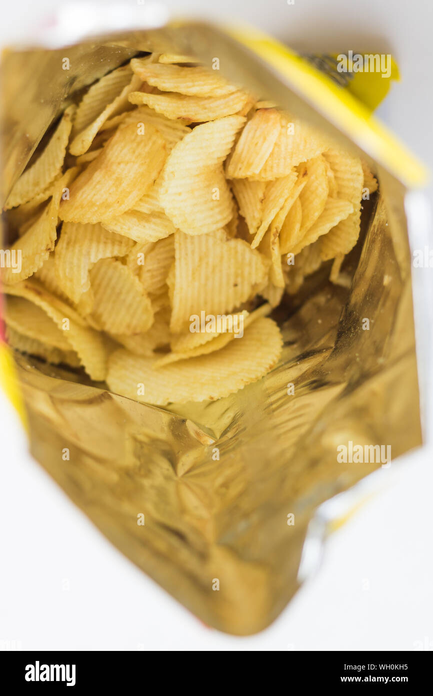 Packet of potato chips hi-res stock photography and images - Alamy