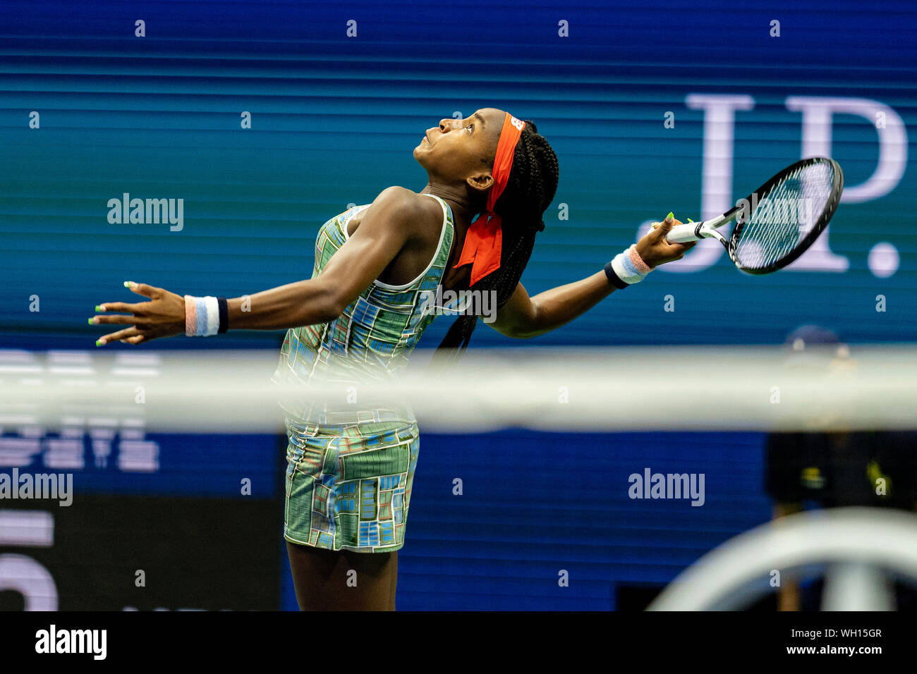 September 1st, 2019, New York Coco Gauff of United States competing in