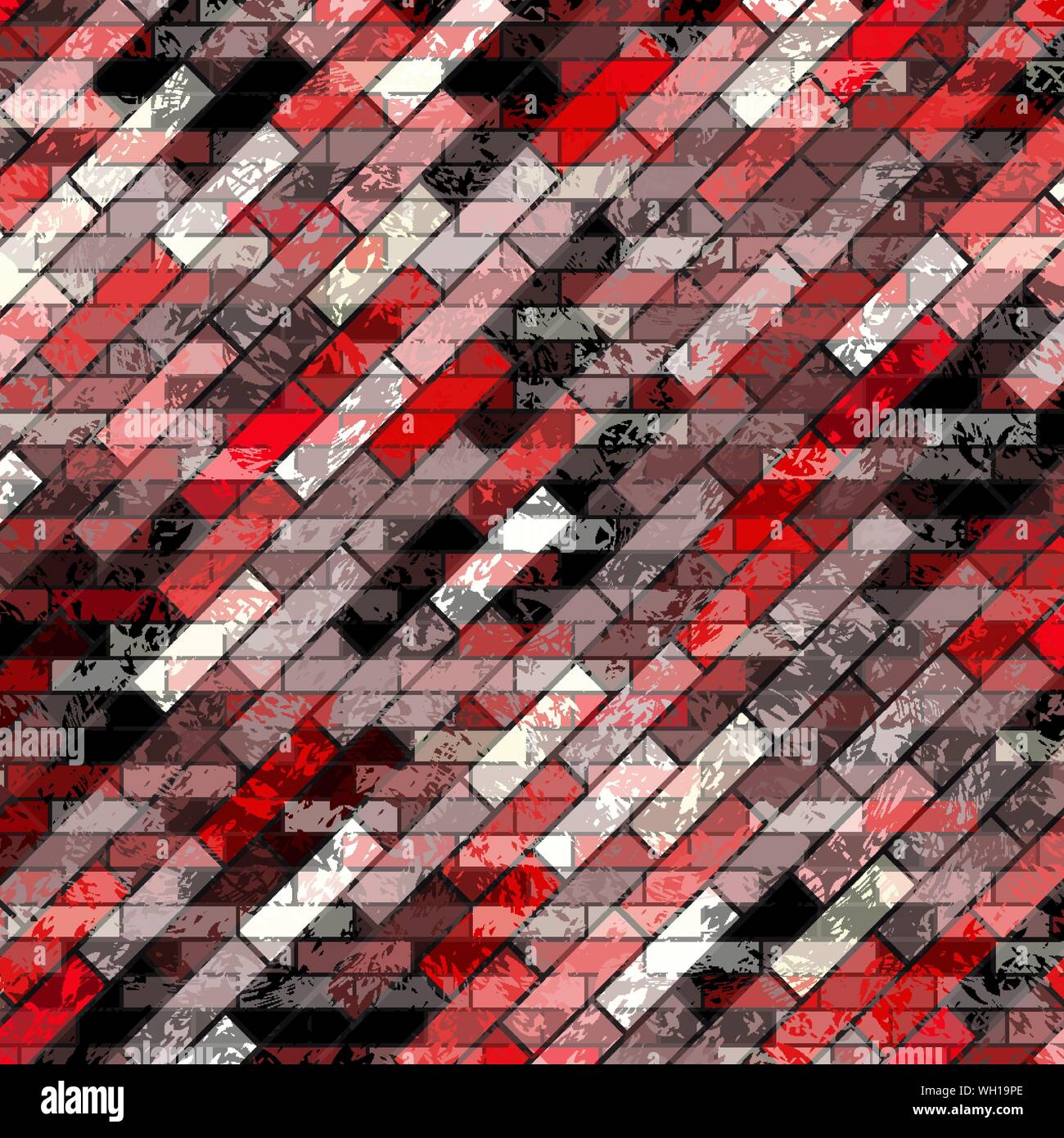 brick with grunge effect colored abstract background vector ...