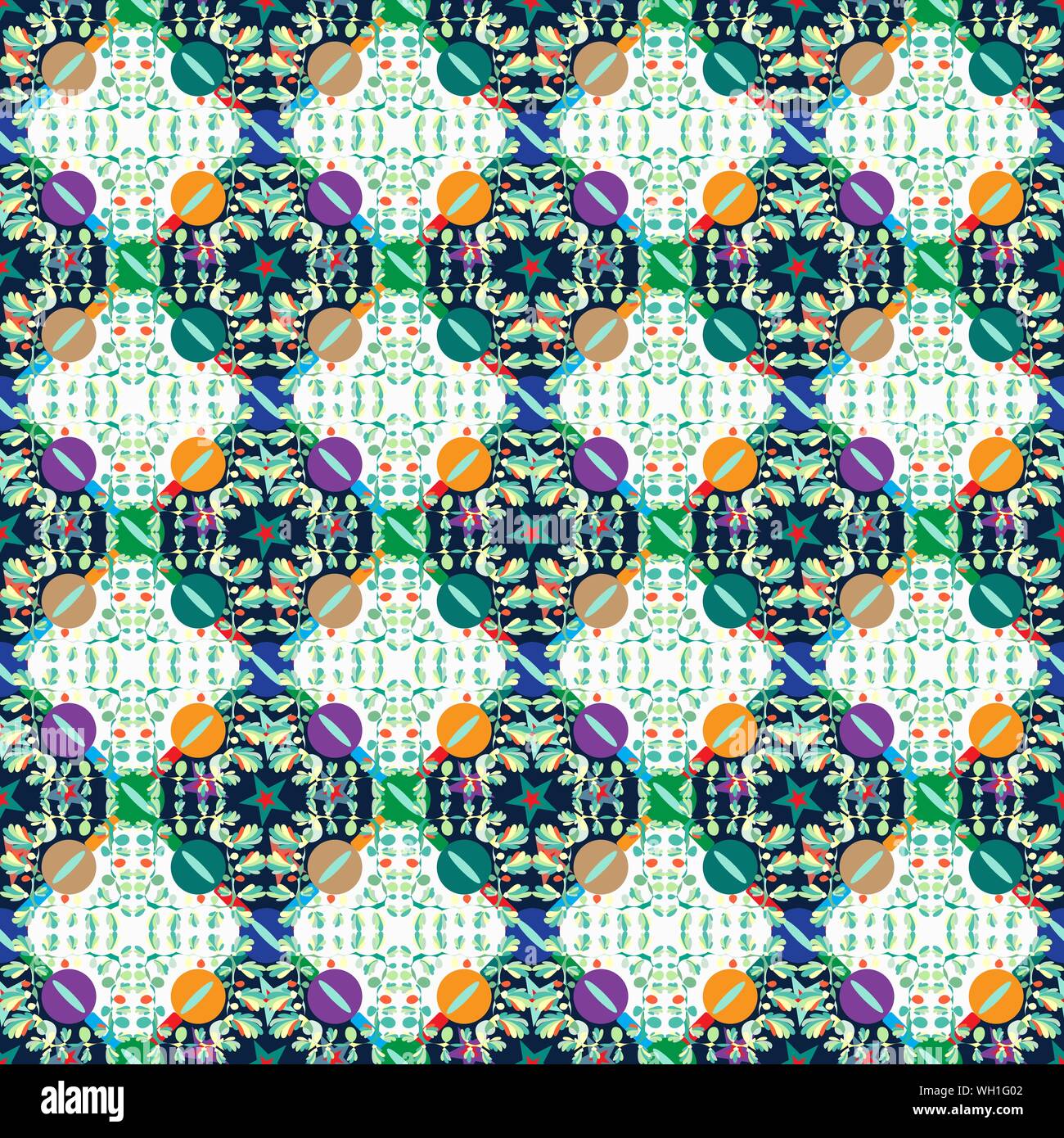 Abstract colorful seamless vector background pattern Stock Vector